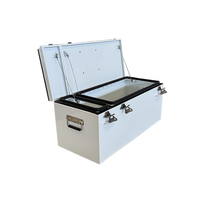 Boîte à outils de rangement en aluminium personnalisée avec deux portes latérales, boîte verrouillable pour camping-cars, caravanes, remorques et camions