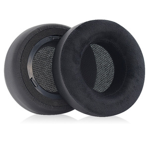 Pour Corsair Virtuoso RGB Wireless SE, coussinets d'oreille en cuir protéiné de qualité supérieure à épaisseur accrue, tissus en maille noire, oreillettes de jeu - Product Image 2
