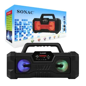 SONAC TG-2303BT新款直接批发8英寸3.7V 1800毫安锂电池便携式扬声器