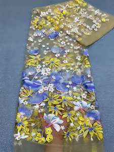 Tissu tricoté à broderie florale style Super Secret, très demandé, exclusivement pour l'approvisionnement transfrontalier eBay <span class=keywords><strong>d</strong></span>'accessoires de mariage - Product Image 6