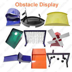 ชุดอุปกรณ์กอล์ฟไฟฟ้า LED ขนาดเล็กสำหรับเล่นกลางแจ้ง พร้อมแผ่นหญ้าเทียม อุปกรณ์สนามเด็กเล่นกลางแจ้ง เครื่องจำลองการเล่นกอล์ฟแบบเคลื่อนที่ - Product Image 4