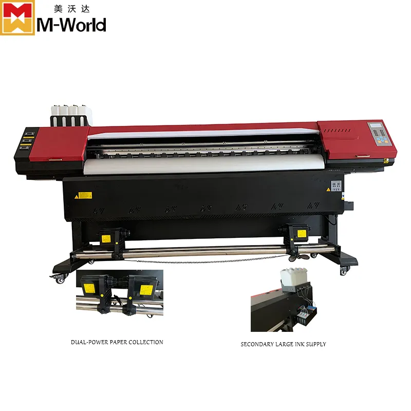 X-roland 2500Y Printer Larutan Ramah Lingkungan, Printer Asli 8 Kaki dengan Dx5/Dx7/I3200
