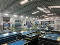 Ventana de Persiana Fija de Vidrio de Alta Calidad AMJ, Persianas Ajustables de Aluminio, Ventanas de Aluminio para Villas, Hoteles y Comercios