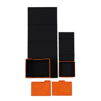 Henwei H06 100 cartes OEM/ODM – Étuis de protection en cuir PU premium pour jeux de société et boîte de rangement pour cartes à collectionner avec logo personnalisé