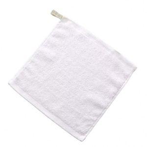 Pañuelo de algodón personalizado para niños de guardería, 25*25, de color liso, con gancho, pequeño, para limpiar la cara. - Product Image 2