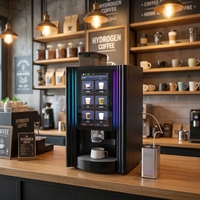 Cafetera Espresso Comercial Rica en Hidrógeno de 1200-1500ppb, Totalmente Automática, Tecnología PEM, Pantalla Táctil de 15.6 Pulgadas, Función Programable