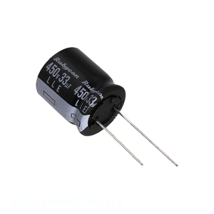 ตัวเก็บประจุแบบรูทะลุ 68 ยูเอฟ อลูมิเนียม 68UF 20% 450V แบบขาเสียบ 450LLE68MEFC18X31.5 - Product Image 1