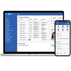 Aplicación HRMS para la gestión de empleados, control de asistencia, gestión de licencias, gestión de contratación, seguimiento de rendimiento y operaciones de HR optimizadas. - Product Image 1