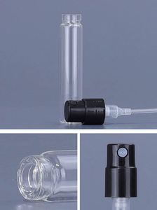 Custom 1ml 1.5ml 2ml Mini Perfume Sample Atomizer Tester Transparent Glass Spray <b>Bottles</b> with <b>Box</b> Packaging Screen Printed Round - Product Image 4