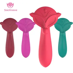 Sacknove New Arrival Fox Đầu Điện 7 Tốc Độ 2 Động Cơ Kép Rung Động Cực khoái Massager Quan Hệ Tình Dục Đồ Chơi Vibrator Cho Người Phụ Nữ Không Thấm Nước