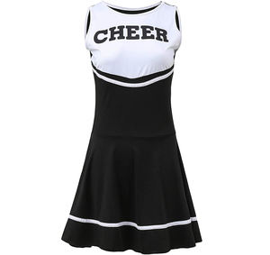 Uniforme professionnel de Cheer Leader de haute qualité en polyester spandex personnalisable imprimé OEM avec technique de strass - Product Image 3