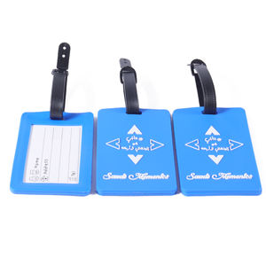 Tag bagasi lembut berbentuk Bus karet kotak kustom dengan tali yang dapat disesuaikan - Product Image 4