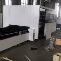 Mesin Pemotong Laser Fiber CNC 6KW 3015, Desain Meja Tukar, Sistem Penghilang Debu Zona Pemuatan Kontainer yang Mudah