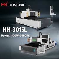 Machine de découpe laser à fibre CNC 3015 1,5KW-6KW pour tôles avec source laser Raycus MAX