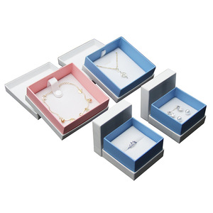 Boîte à bijoux personnalisée avec insertion de mousse, coffret d'emballage pour bagues, bracelets, collier avec Logo, boîtes à bijoux, 10 pièces - Product Image 2