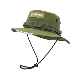 Custom UV Protected Velour Waterproof <strong>Bucket</strong> <strong>Hat</strong> with Strings for Casual Cycling &amp; Fishing Daily Use Featuring Custom Logo - Product Image 3