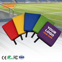 Coussin de siège portable pour stade, rembourré, avec sangle de transport, logo personnalisé pour les événements sportifs de football