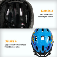 Casques de patinage de vitesse de glace en mousse de Pvc EPS, rembourrage intérieur noir pour sports aquatiques, patinage à roulettes, scooter, skateboard