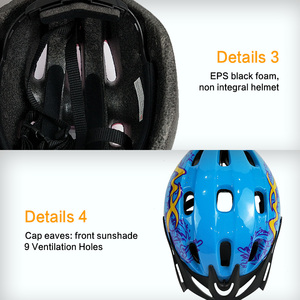 Casques de patinage de vitesse de glace en mousse de Pvc EPS, rembourrage intérieur <span class=keywords><strong>noir</strong></span> pour sports aquatiques, patinage à roulettes, <span class=keywords><strong>scooter</strong></span>, skateboard - Product Image 4
