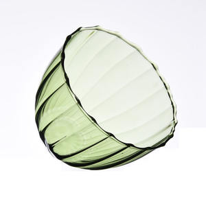 Bougie en verre soufflé à la main, bon marché, nouvelle couleur rayée, <span class=keywords><strong>Caramella</strong></span> Murano, verre borosilicate, gobelet à bougie vide, porte-bougie pour la décoration - Product Image 3