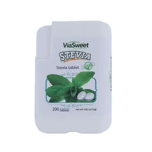 Edulcorante instantáneo soluble bajo en calorías, venta al por mayor, pastillas de stevia para dispensadores