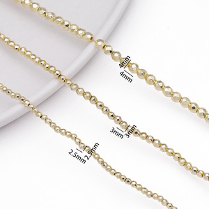 Perles facettées en pierre de calcare noire, perles rondes en vrac pour la fabrication de bijoux, accessoires DIY, vente en gros, origine Yiwu, été 2025 - Product Image 2