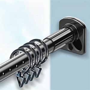 La <span class=keywords><strong>tringle</strong></span> à <span class=keywords><strong>rideau</strong></span> de <span class=keywords><strong>douche</strong></span> extensible en acier inoxydable ne rouille jamais pôle de tension antidérapant aucune perceuse requise - Product Image 2