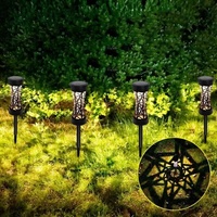 IP65 Étanche Solide En Aluminium Solaire Projection Chemin Lumières Décoratives LED Lampe De Route pour Cour Paysage Extérieur Pelouse