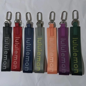Logotipo personalizable de fábrica, cordón para teléfono móvil, riñonera Jacquard de nailon, correa de mano para llave, mismo estilo que <span class=keywords><strong>Lulu</strong></span> - Product Image 6