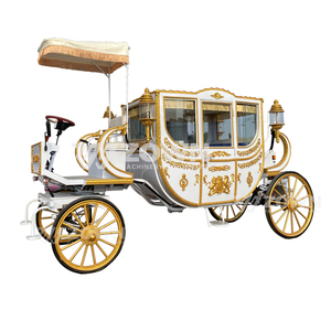 Calèche royale électrique haut de gamme à batterie, aspect rétro orné, pour location événementielle (parc, mariage) - Product Image 3