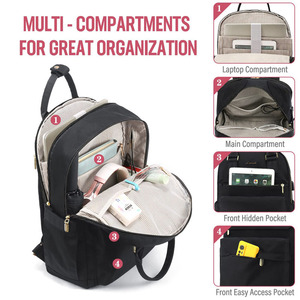 Mochila de Moda para Mujer, Personalizada, Transfronteriza, de Gran Capacidad, con Puerto USB, para Portátil, Bolsa de Viaje - Product Image 3