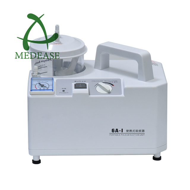 MEDEASE Medical Supplies Portable Phlegm Aspirator Sputum Suction Machine Model ME-6A1 Electric 15L/min 65dB Noise 2-Year