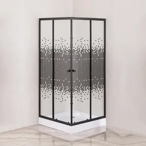 Nuevo 2019 marco 2 cuadrado de ducha baño cabina de ducha de vidrio china cabina de ducha