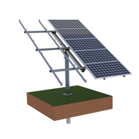Sistema de seguimiento de panel solar de poste único Controlador de seguimiento solar Rastreador solar de un solo eje