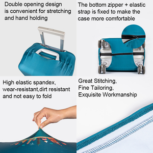 איכות גבוהה מעובה ספנדקס כיסוי מזוודה מגן מים עמיד בפני שריטות 18-32 אינץ' - Product Image 3