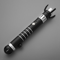 LGTMarrok Inquisitor Lightsaber RGB Neopixel con Empuñadura Metálica, Sonido de Oscilación Suave, Sable de Duelo Estilo Señor Oscuro