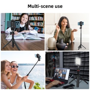 Xách Tay Đa Chức Năng Điện Thoại Máy Ảnh <span class=keywords><strong>Tripod</strong></span> Đứng Linh Hoạt Mini Máy Tính Để Bàn Ảnh Tự Sướng Thanh Với Điều Khiển Từ Xa Cho Live Streaming - Product Image 4