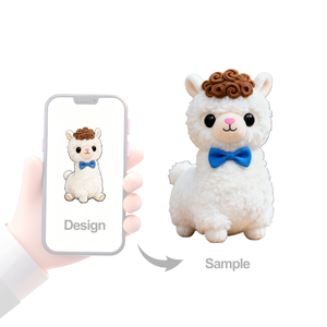Nouvelle conception de peluche mignonne en forme de petit alpaca, en coton PP, personnalisable, poupée douce, anti-stress pour les enfants de 5 ans et plus, cadeau d'anniversaire - Product Image 2