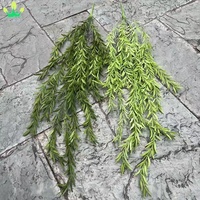 Plante artificielle suspendue en plastique, feuilles de bambou, vigne de verdure, pour la décoration de la maison, du porche, des fenêtres, de la ferme et du jardin