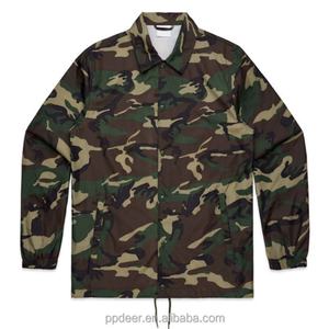 Low Price OEM Quality <b>Men</b> Camouflage Print Nylon <b>Jackets</b> Button up - Product Image 5