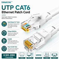 Cable de Red Universal UTP Cat6 de 24AWG y 5Gbps de SAMZHE, Precio de Fábrica, Transferencia Rápida de Datos para Comunicación por Internet