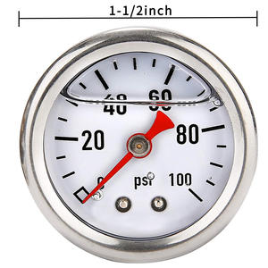 เกจวัดความดันท่อบูร์ดอน0-100psi <span class=keywords><strong>1</strong></span>.5นิ้ว<span class=keywords><strong>1</strong></span>/<span class=keywords><strong>8</strong></span> "<span class=keywords><strong>NPT</strong></span> - Product Image 5
