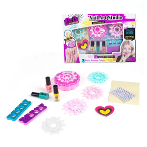 Set <span class=keywords><strong>de</strong></span> Manicura Colorido para Niñas, <span class=keywords><strong>Estudio</strong></span> <span class=keywords><strong>de</strong></span> Arte <span class=keywords><strong>de</strong></span> <span class=keywords><strong>Uñas</strong></span>, <span class=keywords><strong>Juguete</strong></span> Infantil, Esmalte <span class=keywords><strong>de</strong></span> <span class=keywords><strong>Uñas</strong></span> - Product Image 1