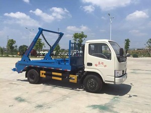 4x2 4cbm <span class=keywords><strong>dongfeng</strong></span> hệ thống thủy lực Swing cánh tay Xe tải rác/móc nâng rác thu gom rác 6 bánh xe - Product Image 4