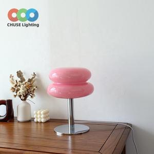 CHUSE-Luz led colorida para escritorio, lámpara de mesa de cristal para hotel, diseño artístico - Product Image 1