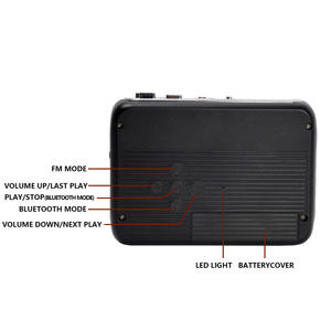 Lecteur de <span class=keywords><strong>cassette</strong></span> BT personnalisé, radio FM, lecteur de <span class=keywords><strong>cassette</strong></span> à inversion automatique, lecteur de <span class=keywords><strong>cassette</strong></span> portable pour voiture et maison, Walkman, prise <span class=keywords><strong>jack</strong></span> 3,5 mm, son stéréo, alimentation USB - Product Image 5