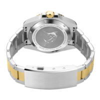 Montre automatique pour homme avec lunette en céramique bicolore, fabrication OEM personnalisée, étanche 300 m, montre de plongée, montre mécanique automatique
