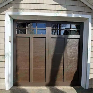 Puerta <span class=keywords><strong>de</strong></span> garaje <span class=keywords><strong>de</strong></span> <span class=keywords><strong>madera</strong></span> maciza estilo carruaje con características decorativas <span class=keywords><strong>de</strong></span> <span class=keywords><strong>hierro</strong></span> - Product Image 2