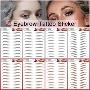Nouveautés – Tatouages temporaires 4D pour sourcils, imperméables et longue durée, pour filles, effet transfert d'eau, jetables - Product Image 2