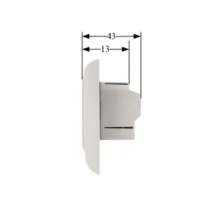 Thermostat Tuya Wifi Modern, termostat cerdas termostatik tampilan Digital layar sentuh pengontrol ruang termostat